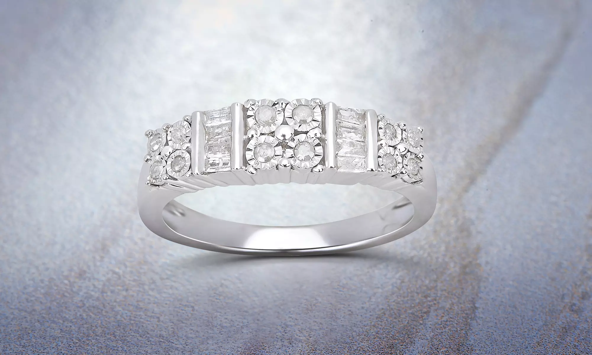 1/4 CTTW Diamond Fashion Band in Sterling Silver By DiamondMuse