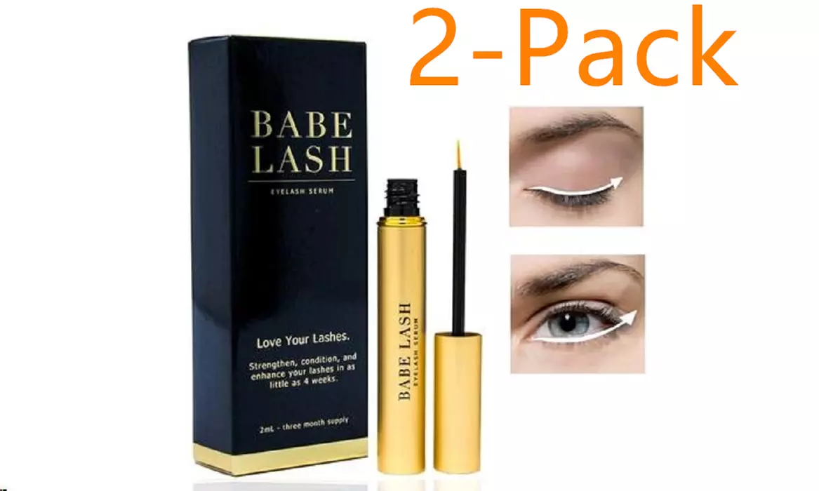 Babe Lash EYELASH SERUM FOR LONGER LASHES Eyelash growth liquid 2-PACK - Primary Image