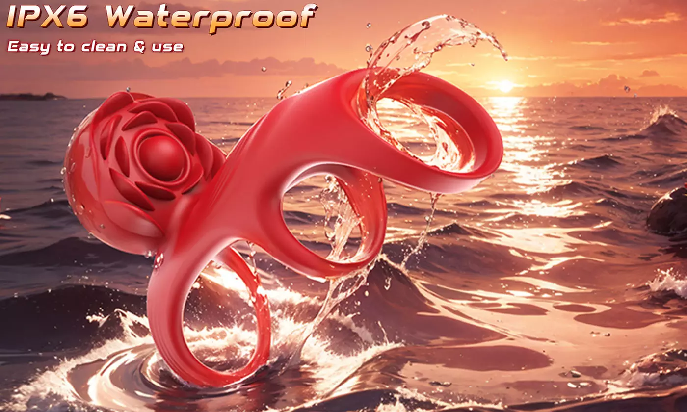 APP Remote Control Vibrating C-Ring Rose Clitoral G Spot Vibrator