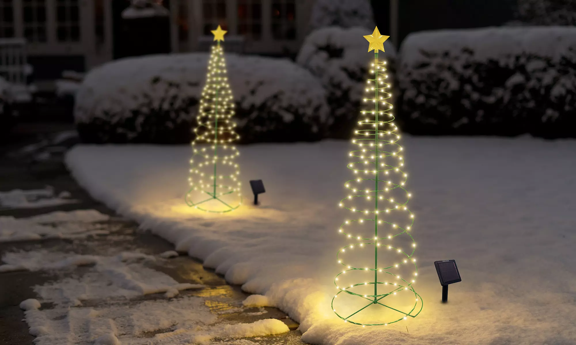 Outdoor LED Christmas Tree Decoration- 2 Colors, 2 Sizes, 1 & 2-Pack