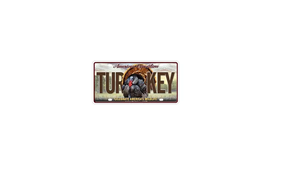 American Expedition  Wild Turkey License Plate - Primary Image