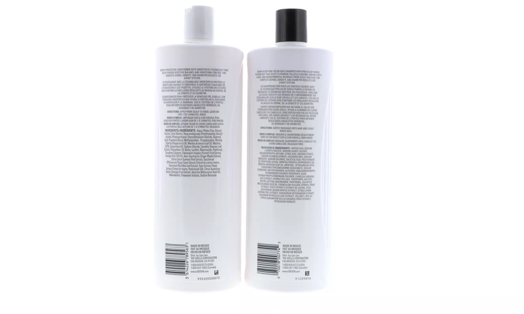 Nioxin Cleanser Shampoo and Scalp Therapy Conditioner 33.8 Oz Sets