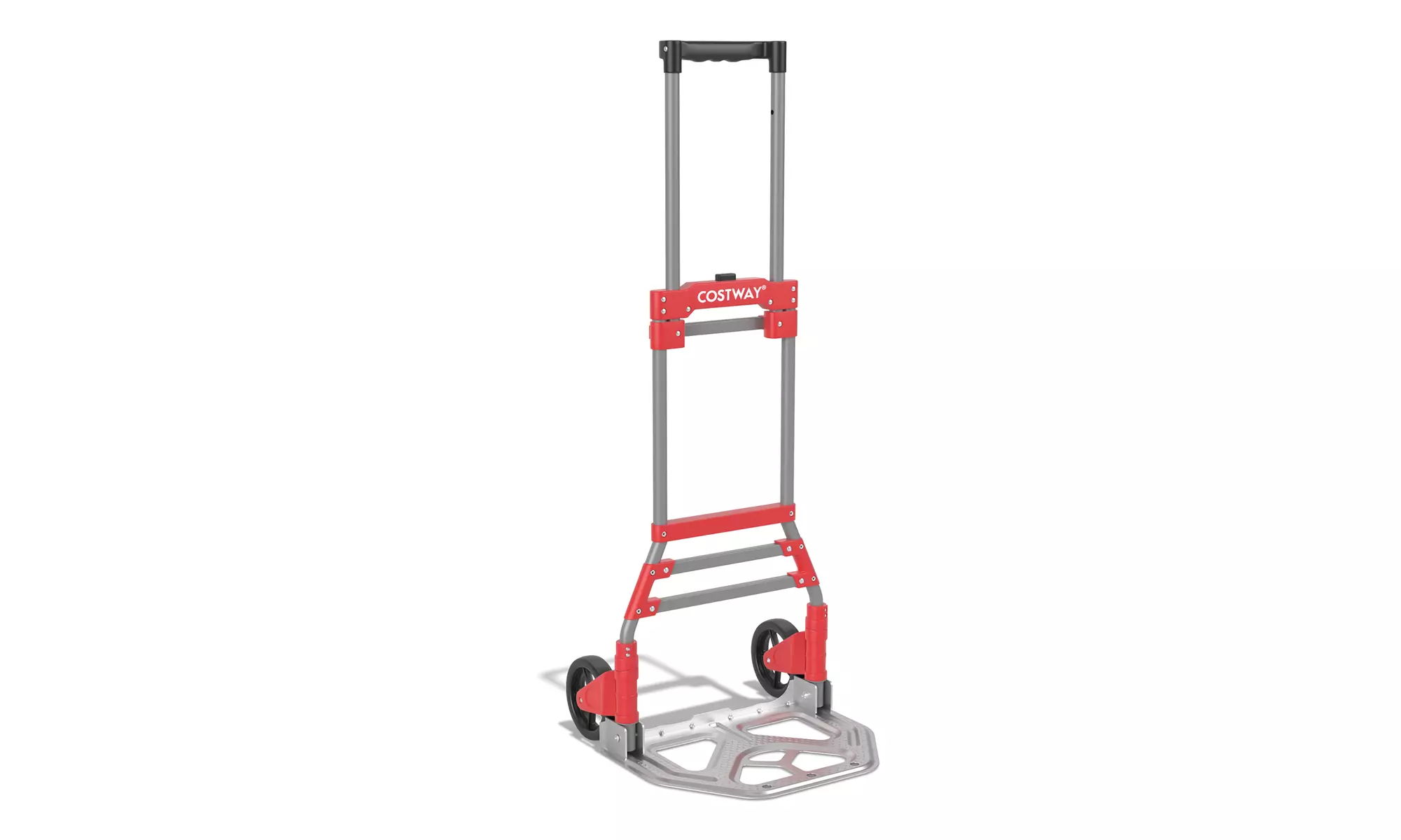 Costway Folding Hand Truck 150lbs Capacity Dolly with Telescoping Bungee Cord - Primary Image