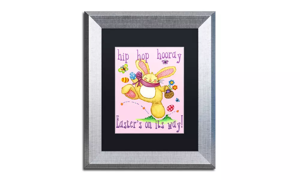 Jennifer Nilsson 'Hip Hop Hooray' Matted Silver Framed Art - Primary Image
