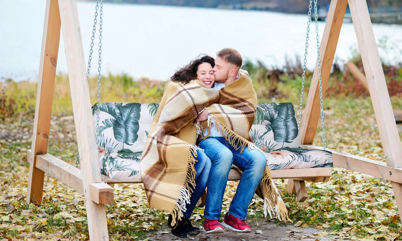 NewHome 2-3 Seater Outdoor Swing Cushion 59"x43" Padded Bench Seat