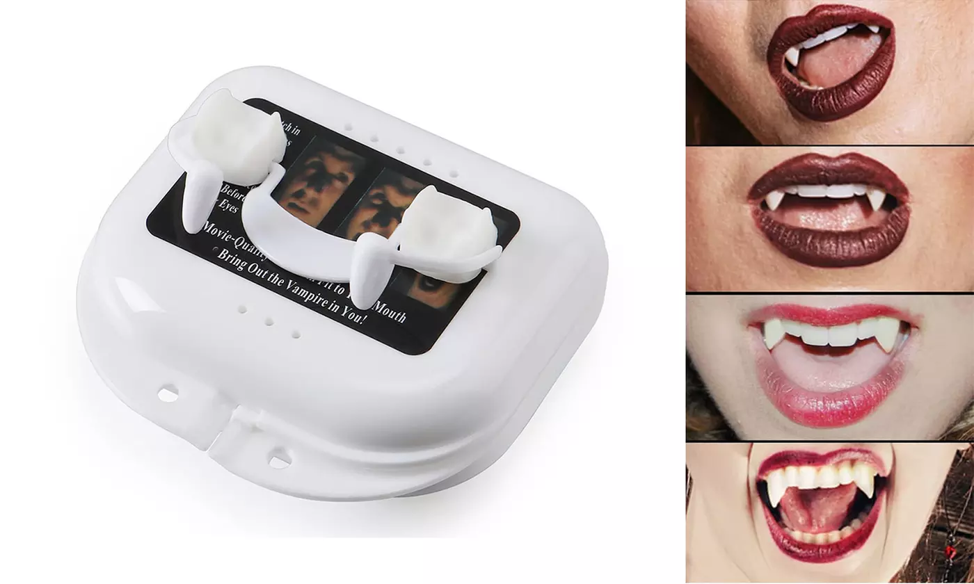 Zombie Teeth Halloween Reusable Prop Dentures Fangs - Primary Image