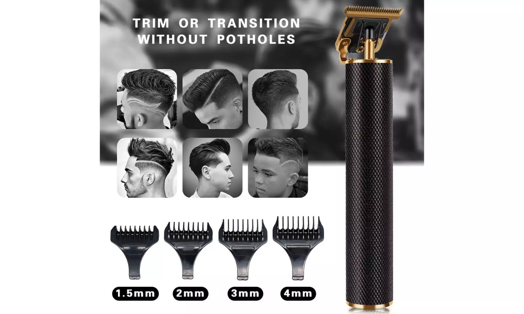 Hair Trimmer for Men Professional Electric Hair Clipper T-Blade Beard Trimmer