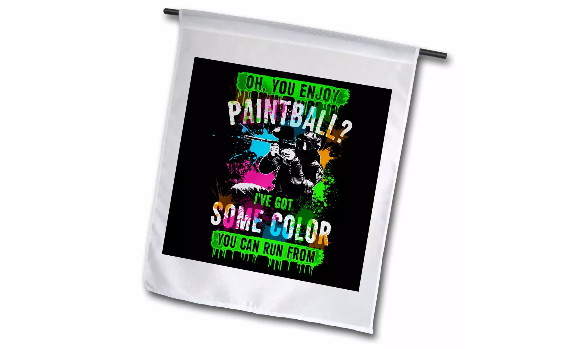  Garden Flag Paintball I've Got Some Color Trendy Vector on Black Background - Primary Image