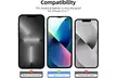 3 Pack for iPhone 14, 13, 13 Pro (6,1") Screen Protector Tempered Glass - Second Medium
