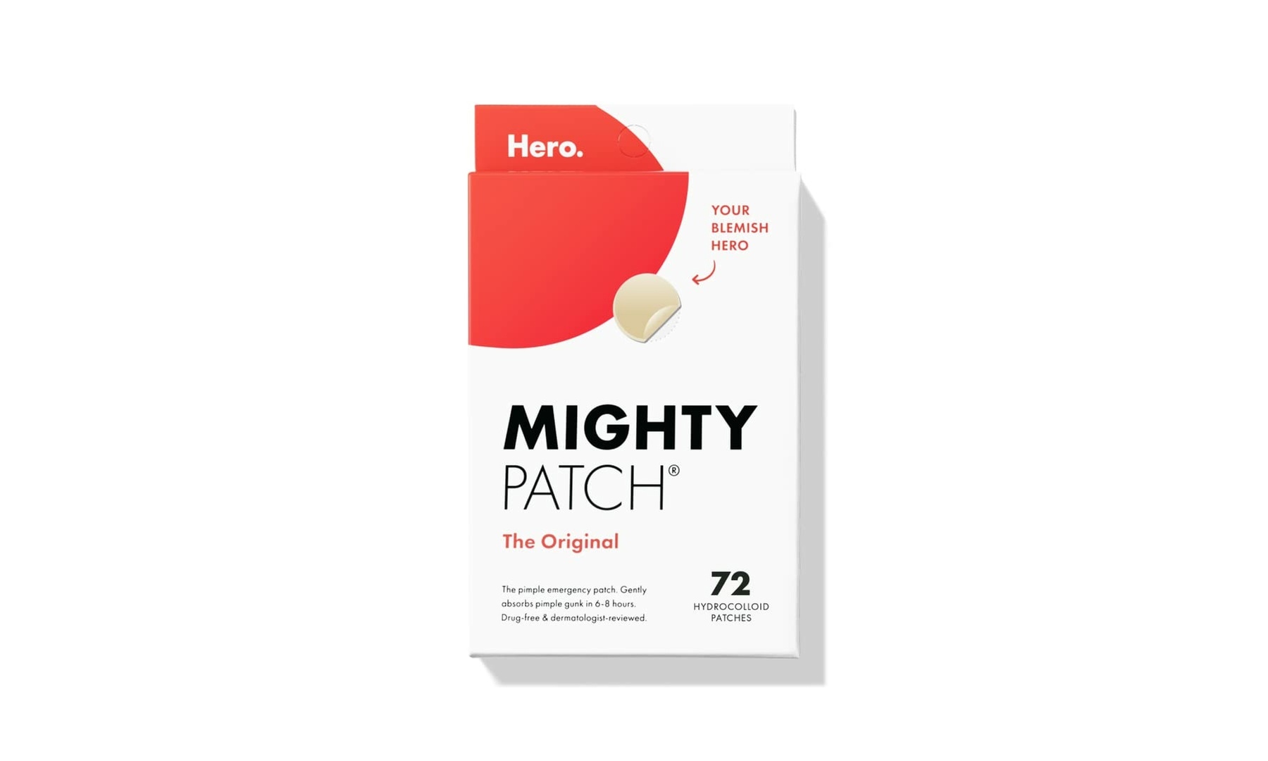 Hero Cosmetics Mighty Patch Original Patch - Acne Pimple Patch - Large 72 Ct Box