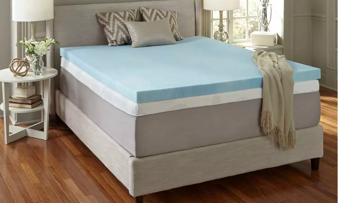 Simmons CURV 4'' Gel Memory Foam Mattress Topper - Primary Image