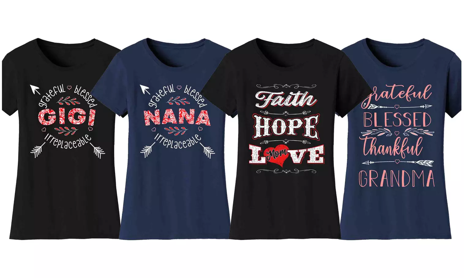 Women's The Best Mother's Day and Grandma T-Shirts (Plus Sizes Available) - Primary Image