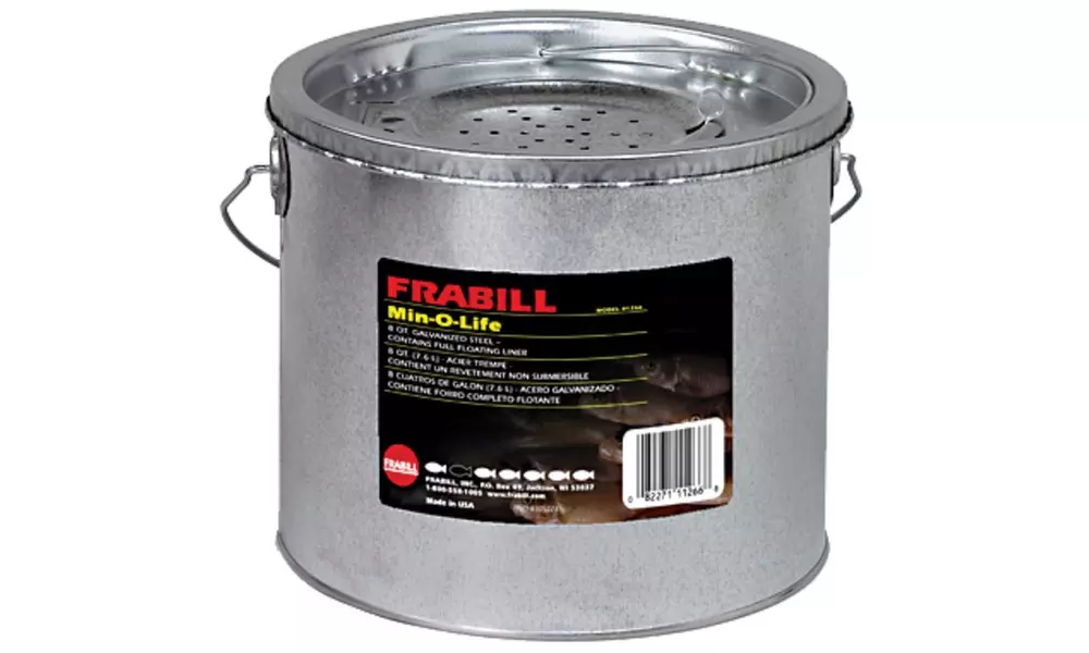 Frabill 8qt Galvanized 2pc Bait Bucket - Primary Image