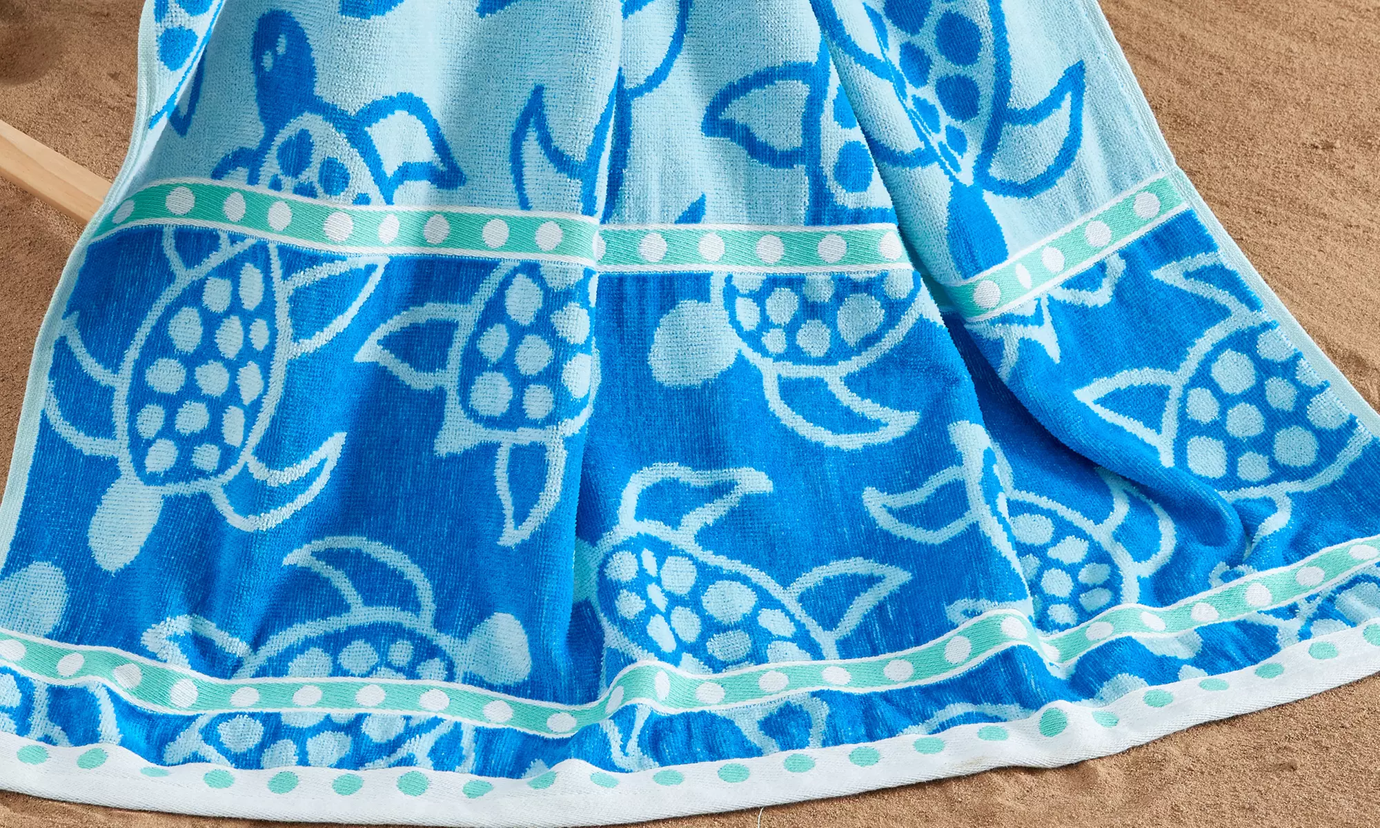 Two-Pack FreshFolds 100% Cotton Printed Beach Towel