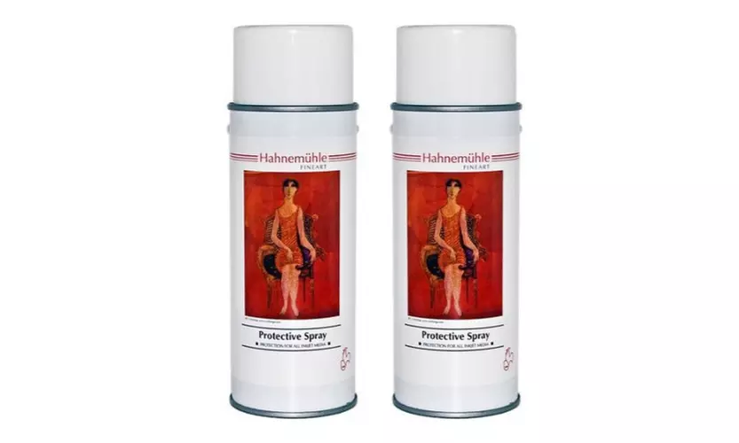 Hahnemuhle Protective Spray for Fine Art Digital Prints, Pack of 4, 14 oz. Cans - Second Medium