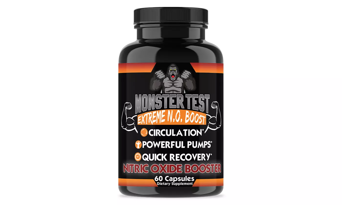 Angry Supplements Monster Test Maxx, Nitric Oxide Booster, PM Sleep Aid Combo