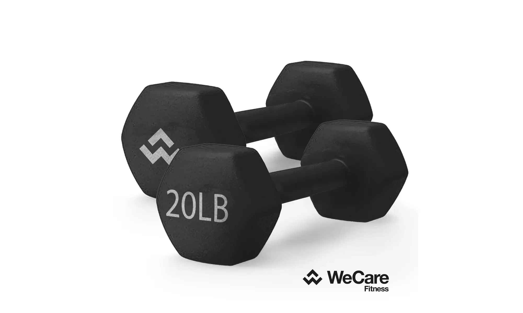 WeCare Neoprene Coated Dumbbells for Non-Slip Grip (Set of Two)