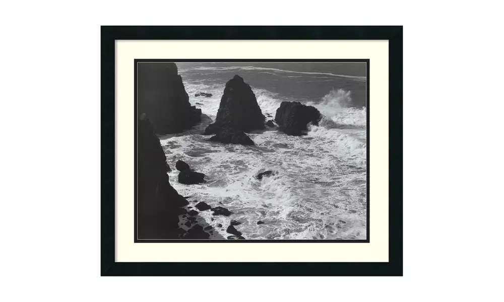 Ansel Adams 'Pacific Vista, 1966' Framed Art Print 27x22-in - Primary Image