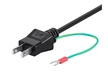 Monoprice Power Cord  JIS 8303  Japan to IEC 60320 C13 18AWG Black 6ft - Second Medium