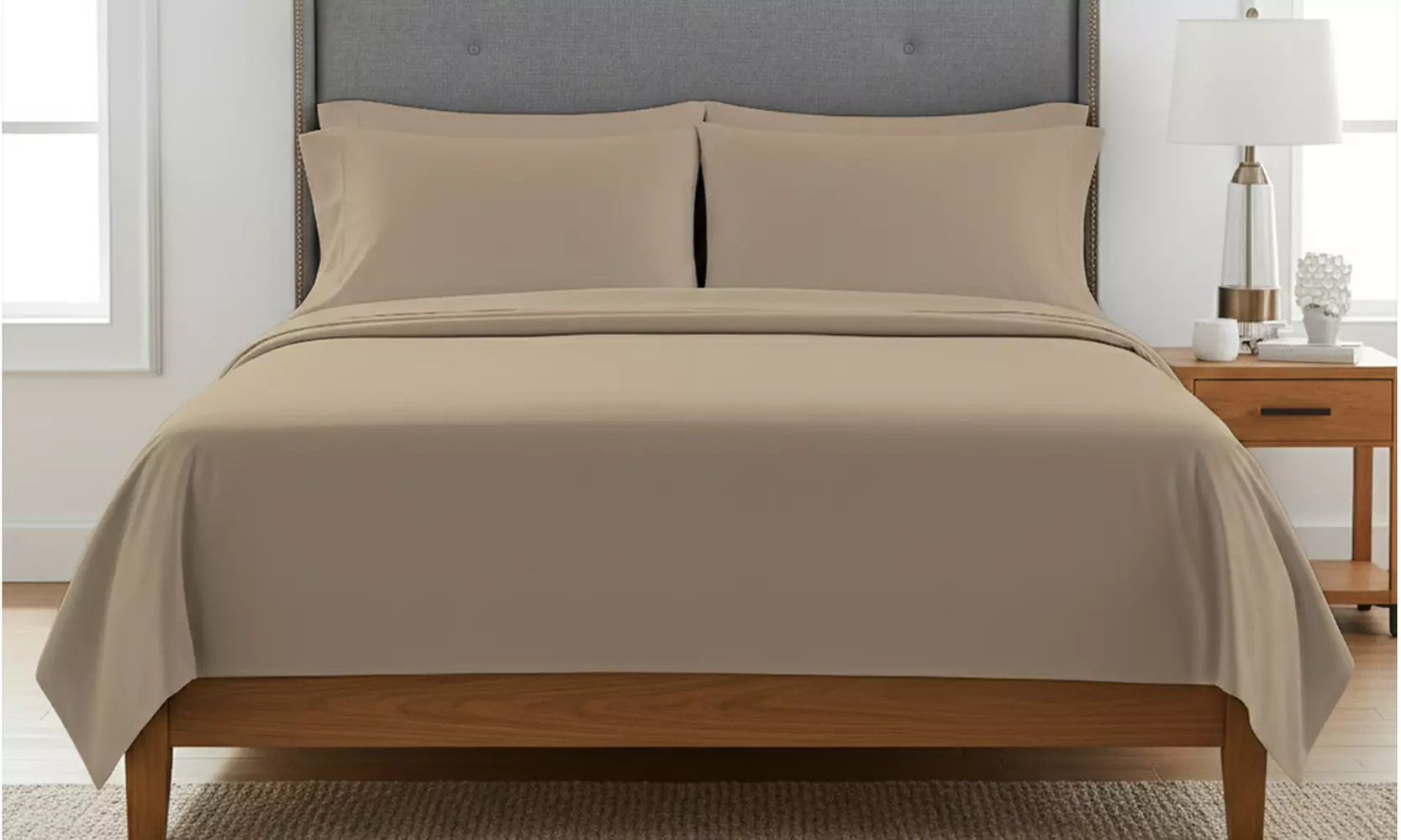 Luxury Home 6-Piece Microfiber Bed Sheet Set