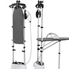 Image 1: 1600W Powerful Fast Dual Heat Garment Cloth Steamer W/ Ironing Board