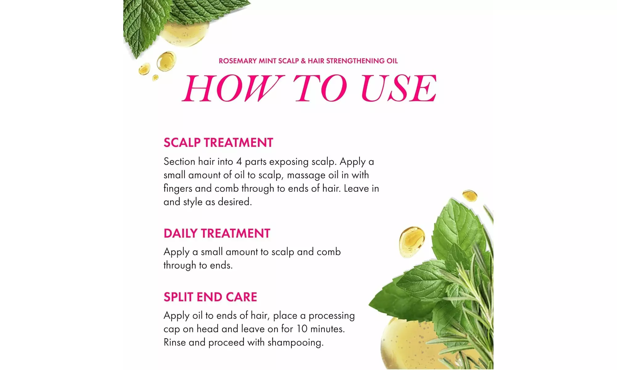 Mielle Organics Rosemary Mint Scalp & Hair Strengthening Oil for All Hair Types 
