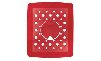 Rubbermaid 2993-AR RED Antimicrobial Small Sink Mat, 11-1/2" x 13-1/2"