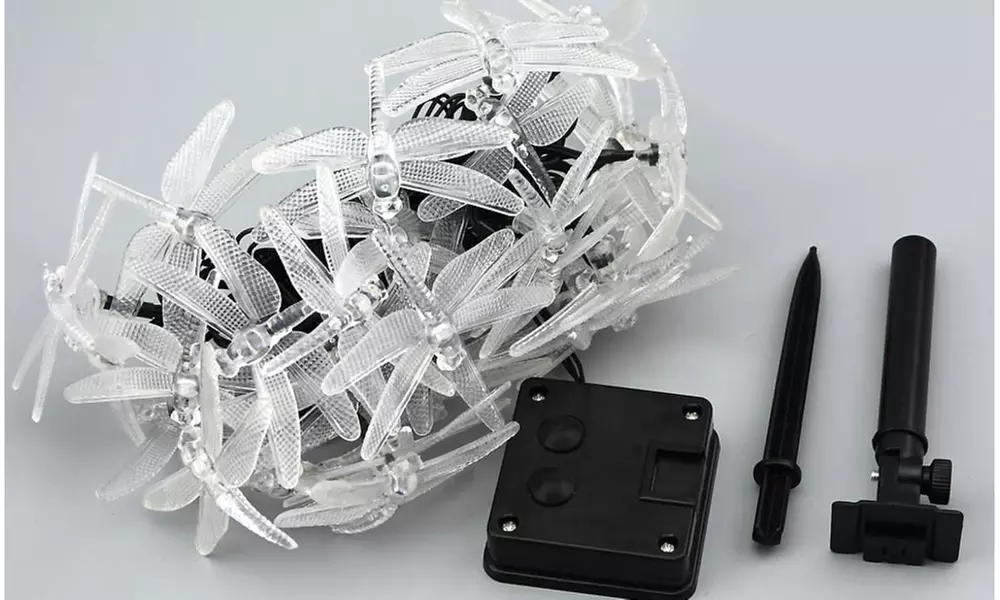 Waterproof LED Dragonfly Solar String Garden Lights - Second Medium