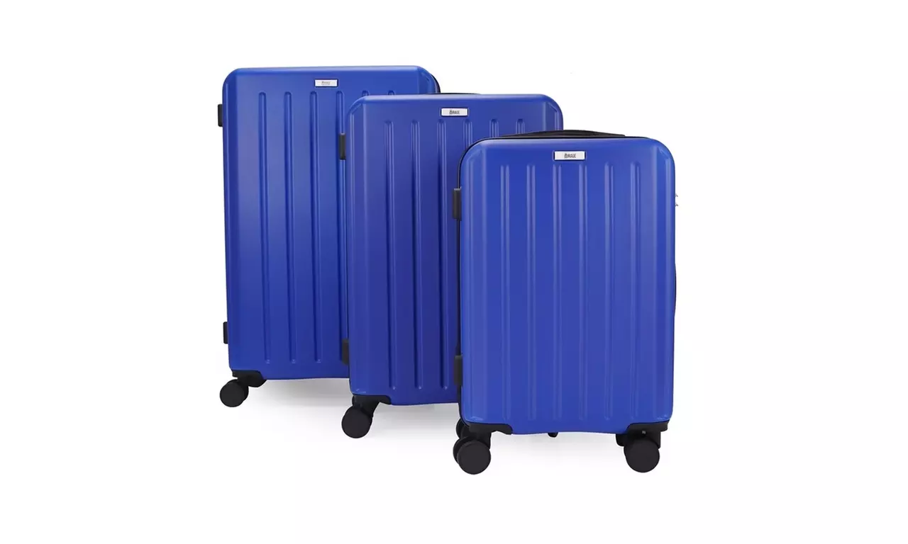 3-Piece Hardside Luggage Set with 360 Dual Spinner Wheels and Combo Lock