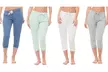 Coco Limon Women's Capri Joggers (4-Pack). Plus Sizes Available. - Second Medium