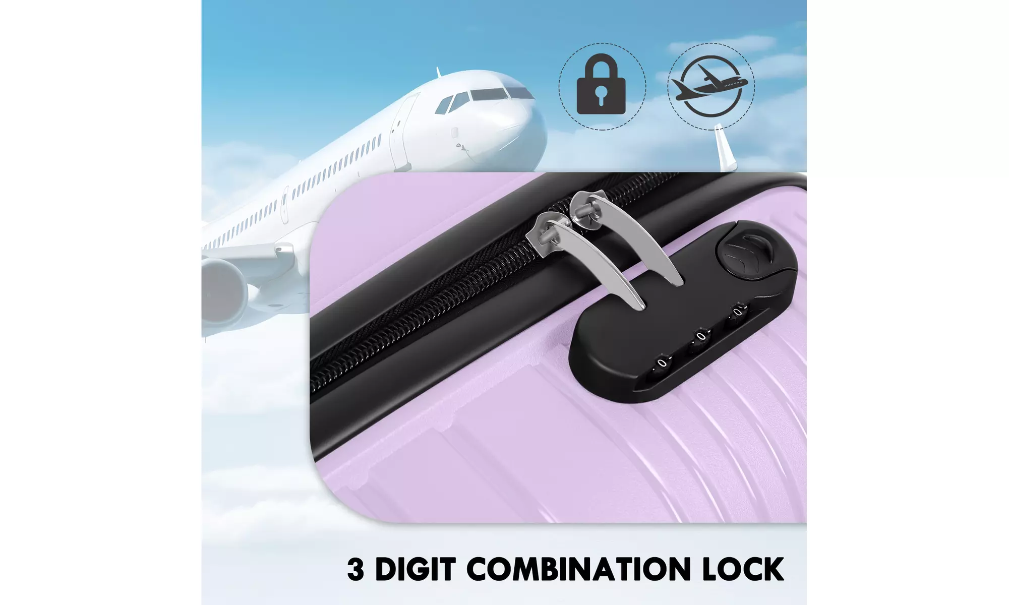 Dual Spinner Hard-Sided Carry-On Two-Piece Luggage Set