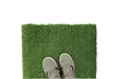 Artificial Grass Door Mat Indoor Outdoor Rug for Pets Decoration, 17 x 24 Inches - Second Medium