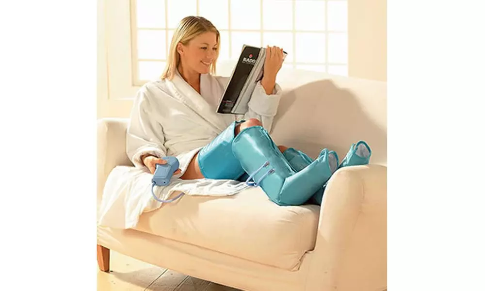 Professional Air Compression Leg Massaging Boots - Primary Image