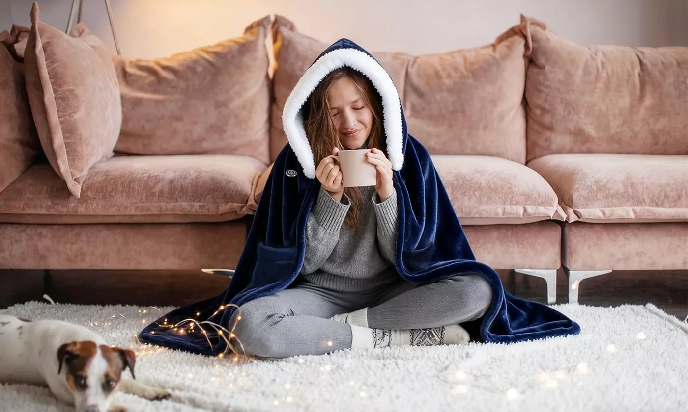 N'POLAR Electric Heated Shawl 8 Zones 3 Heat Modes - POWER SUPPLY NOT INCLUDED