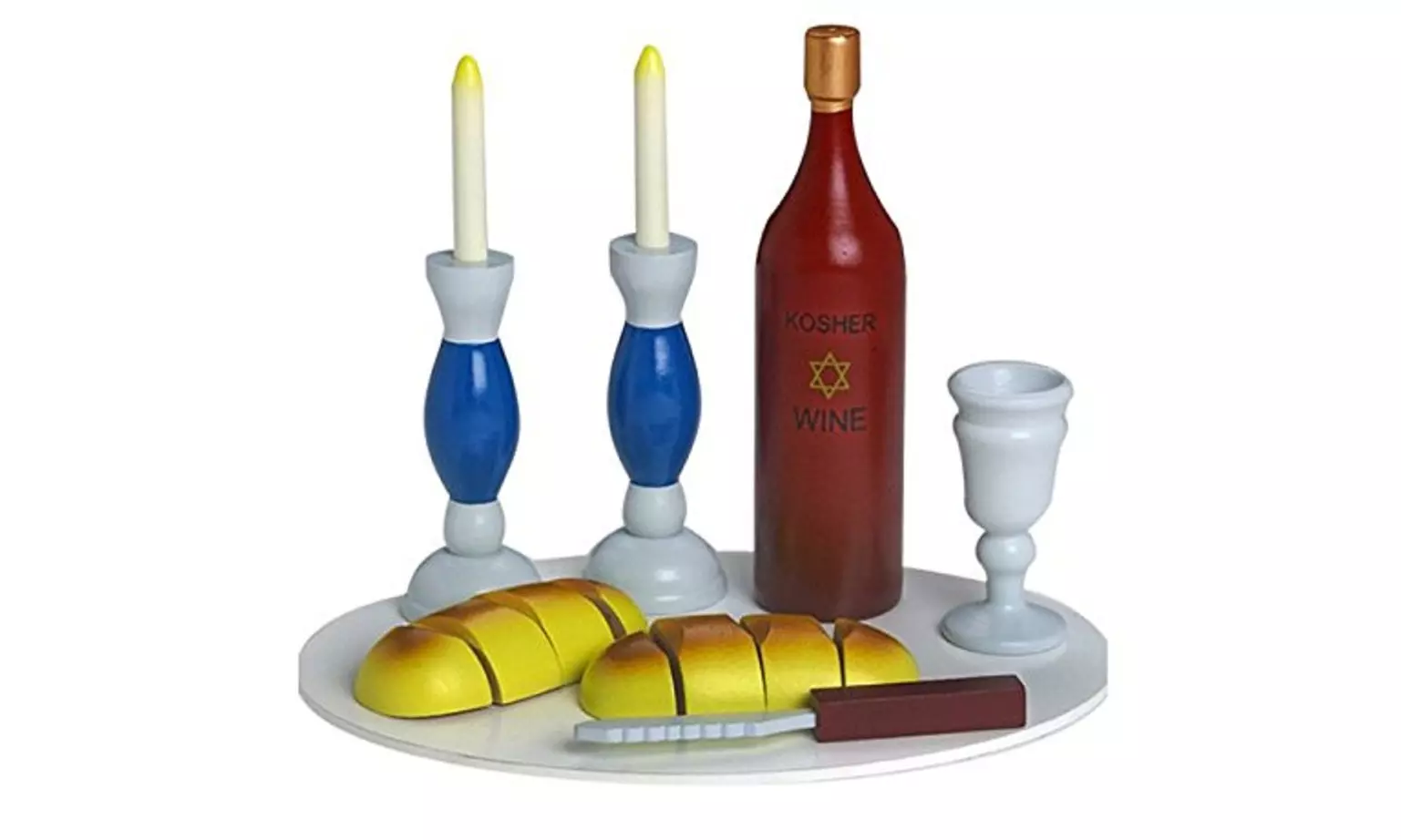 Israel Giftware Designs CHHS-18 Wooden Shabbat Play Set - Primary Image