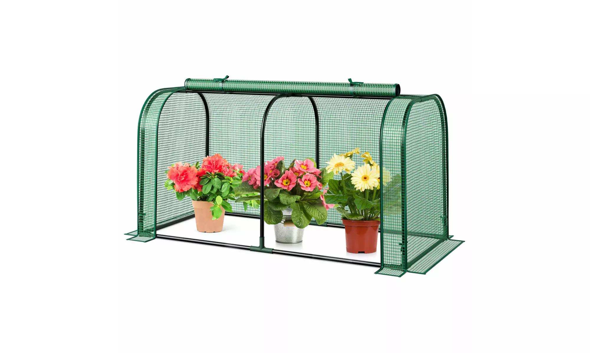 Costway Portable 47 Inch Mini Greenhouse Outdoor Indoor Tunnel Greenhouse
