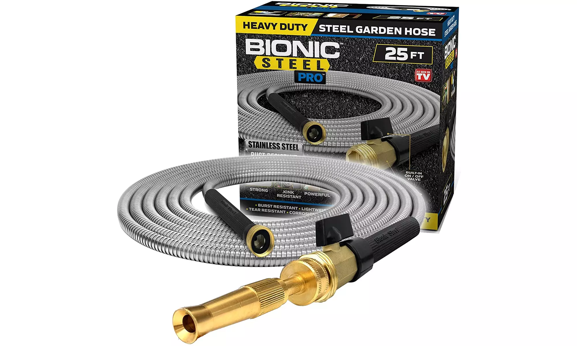 Bionic Steel PRO 25 Ft Garden Hose 304 Stainless Steel Metal - New - Primary Image