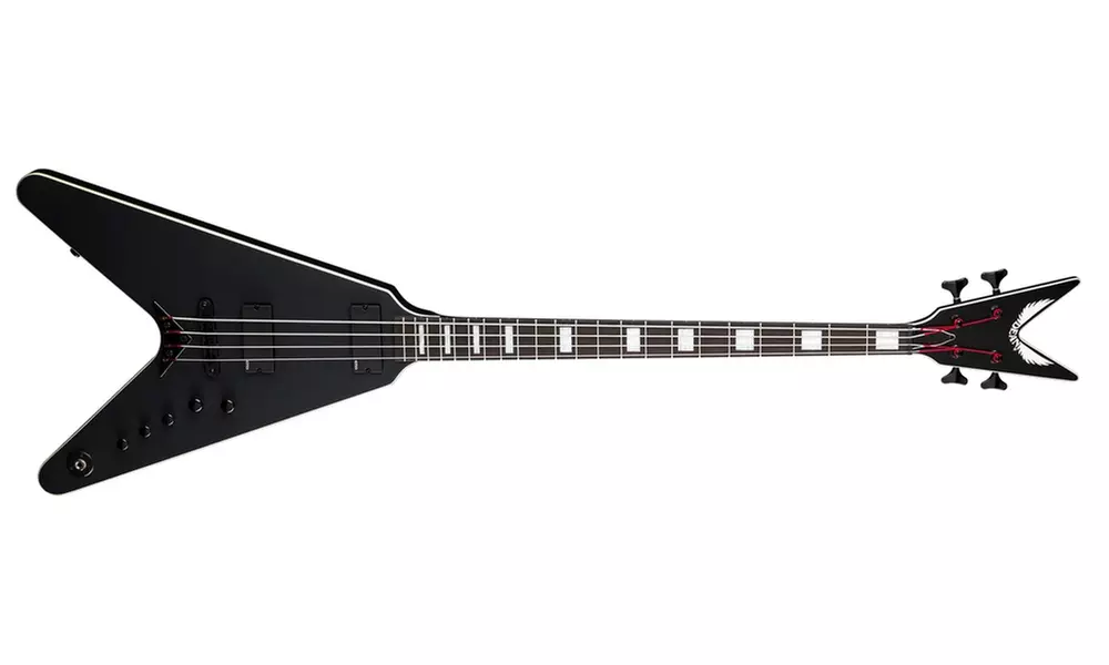 Dean V Stealth Bass - Black Satin w/EMG - Primary Image