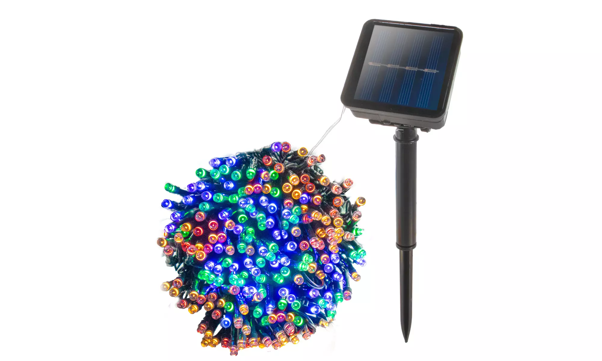 Solar Christmas String Multicolor RGB Lights Outdoor 72ft 200 LED 8 Modes Fairy - Primary Image