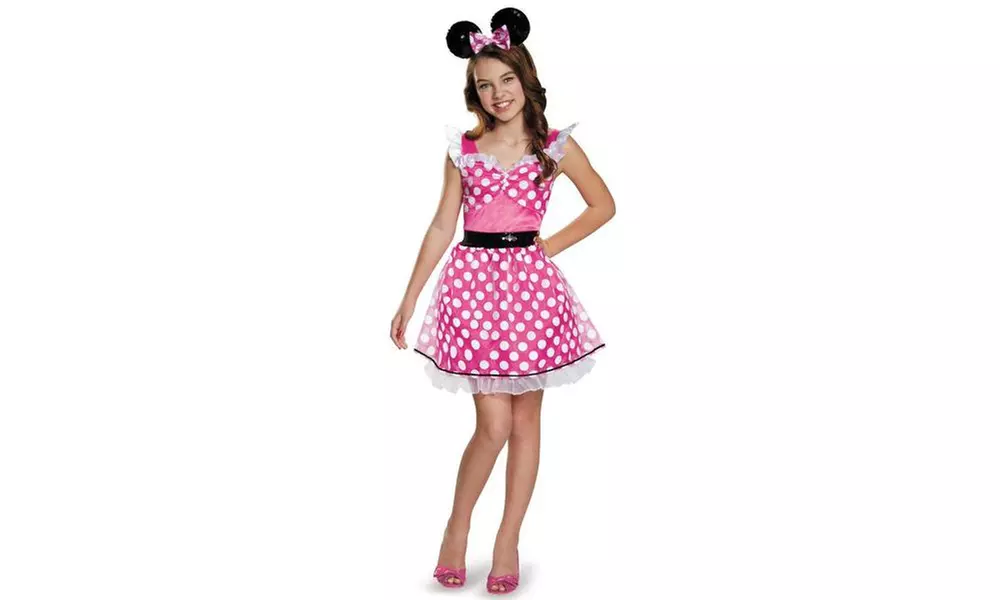 Pink Minnie Mouse Teen,Tween Costume - Primary Image