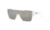 Burberry Men's White Shield Sunglasses- Unisex Branded Eyewear