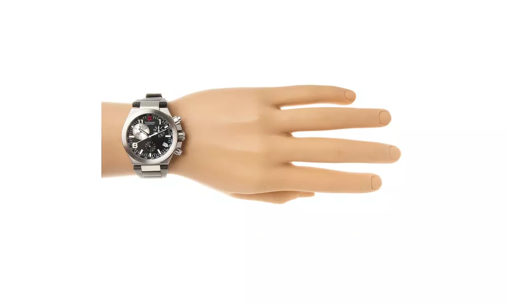 Victorinox Swiss Army Men's 'Convoy Chronograph'  Rubber Strap Watch - Second Medium