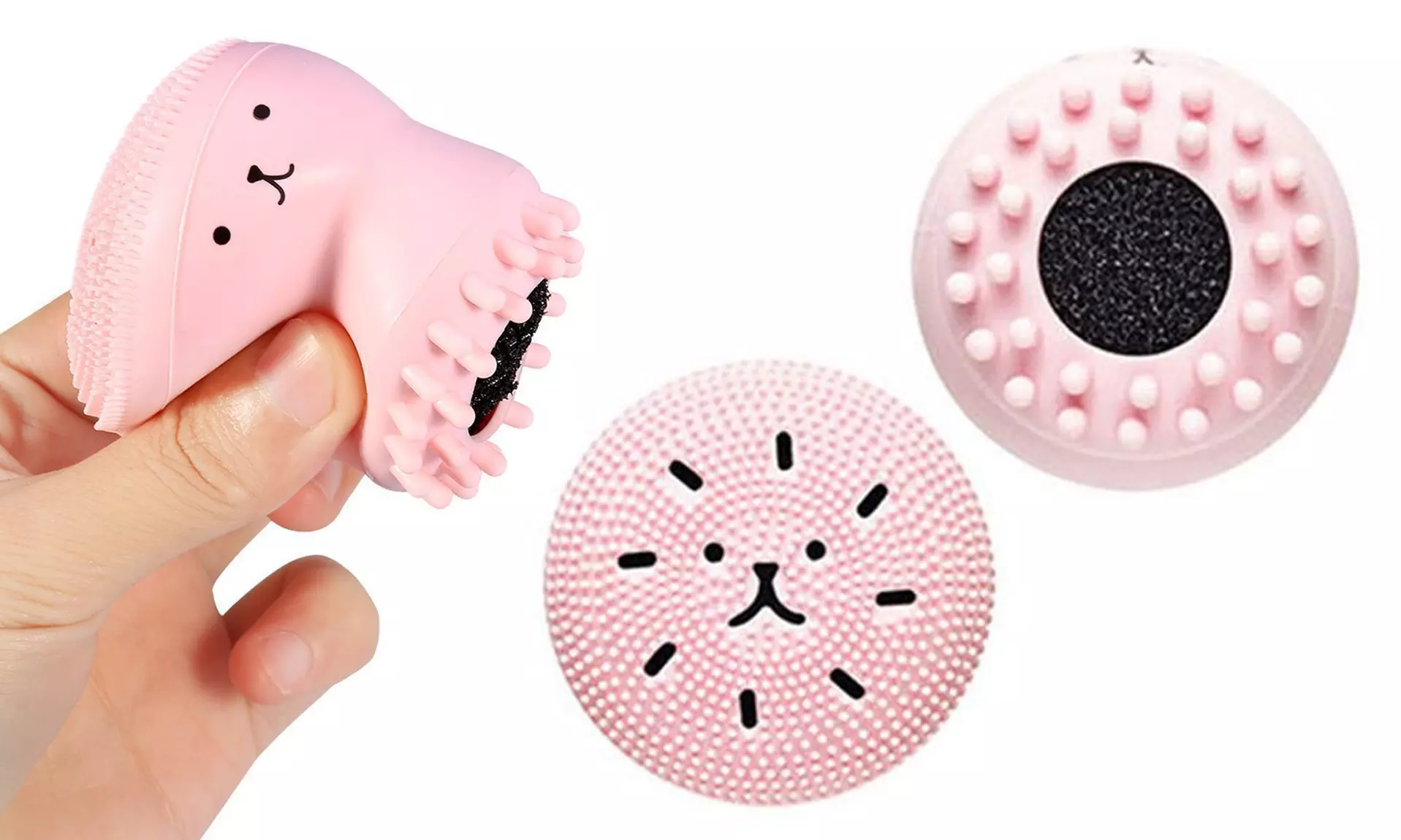 Adorable Silicone Jellyfish Facial Exfoliator, Cleansing and Massaging Brush