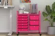 Costway 9 Drawer Rolling Organizer Cart Utility Storage Tools Scrapbook Paper - Second Medium