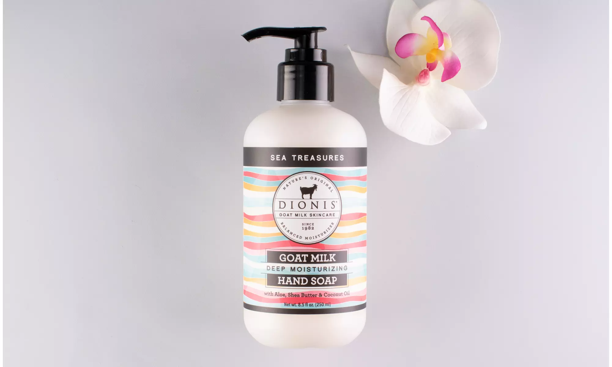 Dionis Goat Milk Hand Soap 8.5 oz. Verbena and Cream or Sea Treasures