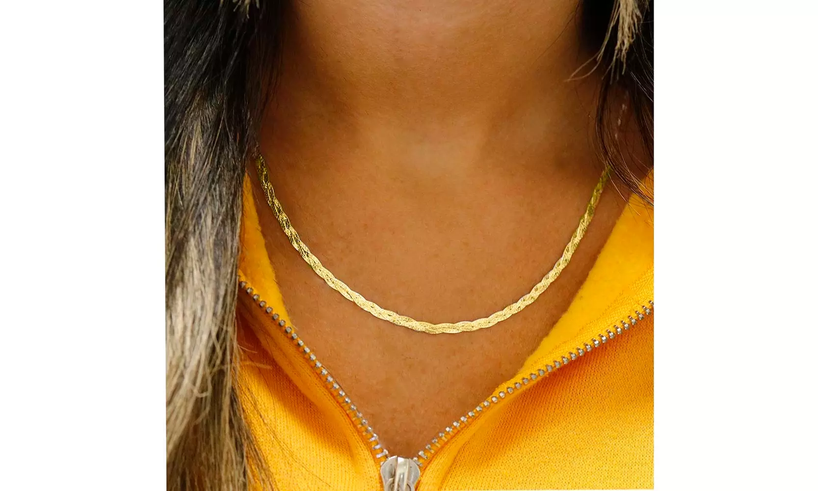 Solid Sterling Silver 6MM or 3MM Diamond Cut Braided Herringbone Necklace