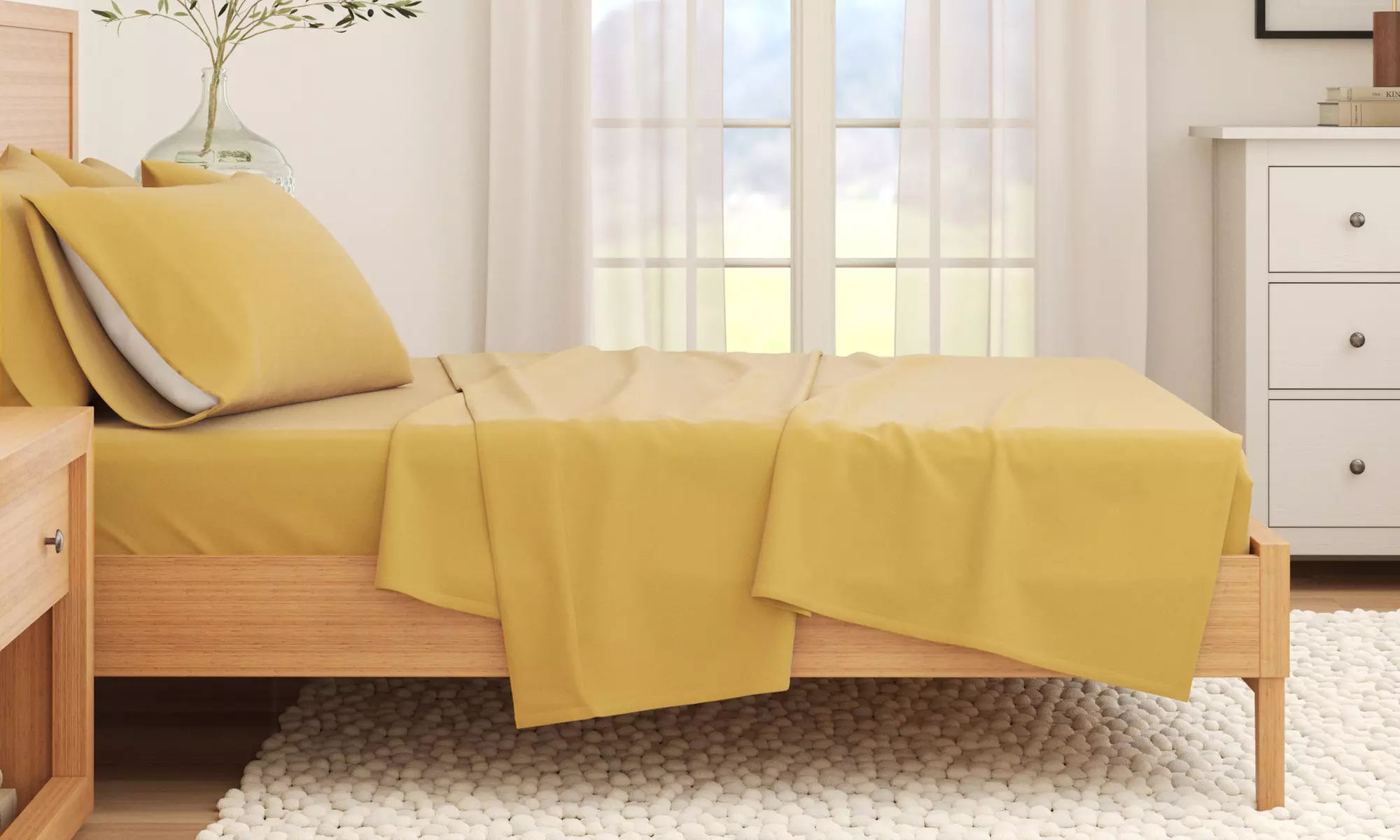 FreshFolds Premium Turkish Cotton Flannel Sheet Set