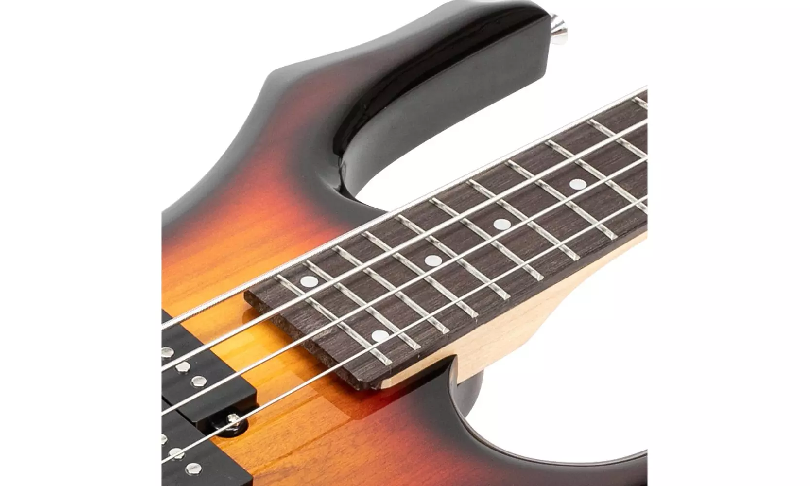 Full Size Adult 4-String Electric Bass Guitar Kit with Accessories - Second Medium