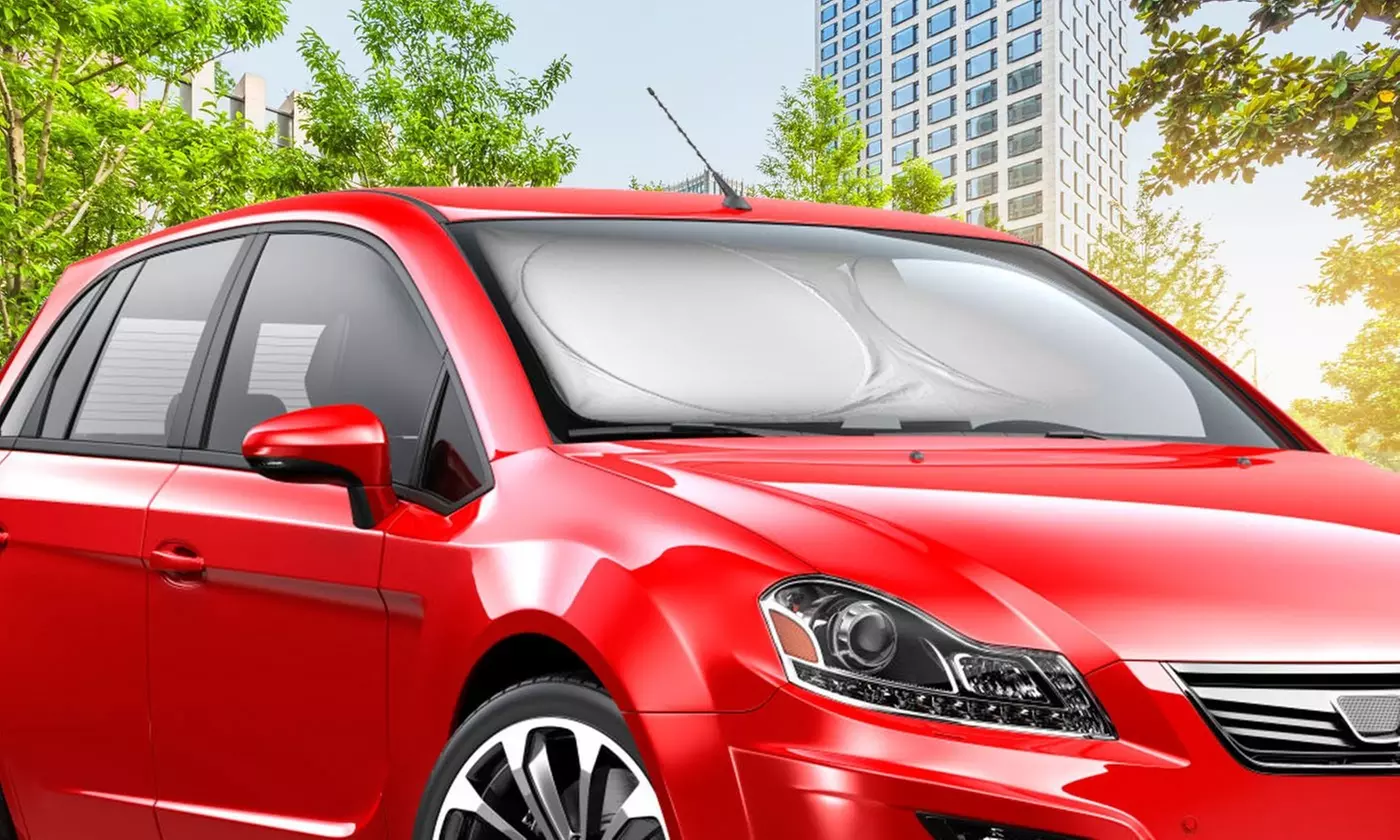 iMounTEK Foldable Car Windshield Visor Sunshade UV Rays Sun Visor Protector