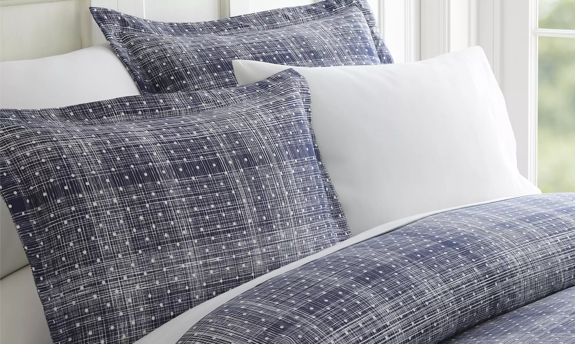 Merit Linens Premium 3 Piece Pattern Duvet Cover Set 